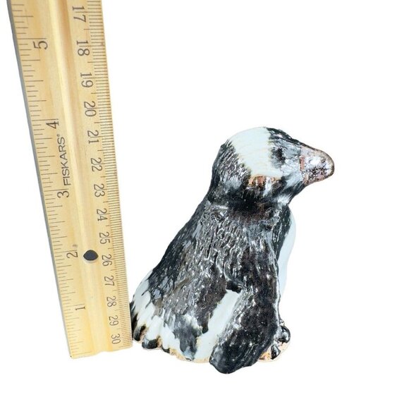 Studio Art Pottery Penguin Bird Figure Stoneware Figurine Hand Made Vintage - Picture 4 of 11